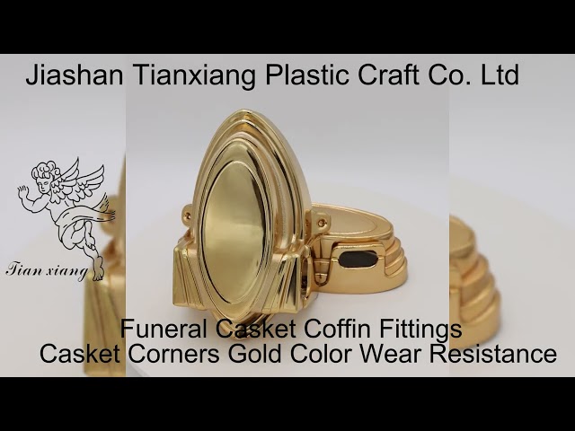 China O caixão grande encurrala o ouro material plástico bordado para venda
