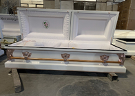 Forma retangular de caixão de metal confiável para funerais e funerais