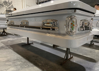 Casca de enterro de metal elegante com superfície decorativa durável e personalizável