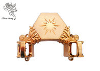 O bronze personalizou o canto do caixão da mobília do caixão com a estrela PP material