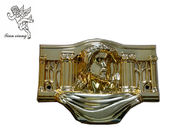 Os ornamento fúnebres do caixão do teste padrão de Cristo, os produtos fúnebres PP reciclam materiais