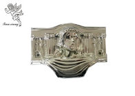 Caixão plástico de prata Decoratin, partes decorativas fúnebres de um modelo de Cristo do caixão