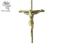 Tamanho 37×13.7 Cm da cruz do caixão de Jesus do ouro, Jesus 3 # caixão PP transversais material