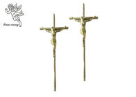 Tamanho 37×13.7 Cm da cruz do caixão de Jesus do ouro, Jesus 3 # caixão PP transversais material