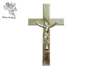 PCes pálidos do Cm 200 do × 14 do tamanho 24 do ouro do crucifixo plástico do caixão de Jesus/Ctn TX - Jesus 6#
