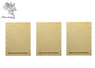 Materiais adultos fúnebres dourados dos PP da placa de identificação do retângulo dos acessórios do caixão
