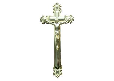 Crucifixo decorativo do caixão de Jesus para o × fúnebre 20,8 Cm do tamanho 44,8 da cor do ouro