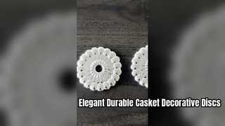 Espaçadores de disco decorativos de caixão em relevo premium