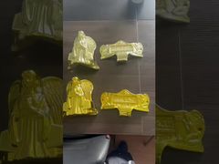 Guarnição durável do caixão do hardware plástico superior do canto do caixão