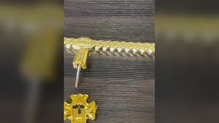 O caixão torcido vintage superior segura o hardware fúnebre durável