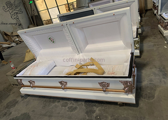 Premium Metallic Coffin Rectangle Metal Design For Funeral Professionals