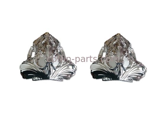 Silver Plastic Casket Hardware , Casket Corner Coffin Accessories Injection Molding