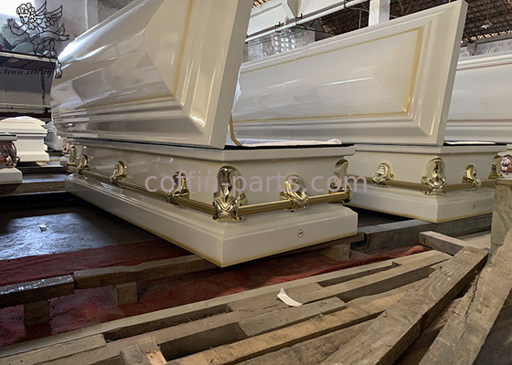 Urna em forma de caixão de metal caixão calibre Material de aço desempenho à prova de fogo