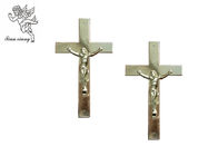 PCes pálidos do Cm 200 do × 14 do tamanho 24 do ouro do crucifixo plástico do caixão de Jesus/Ctn TX - Jesus 6#