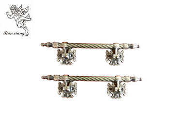 Estilo de bronze antigo de Zamak Decoratio Europa do punho do caixão do metal com o tubo de aço da torção