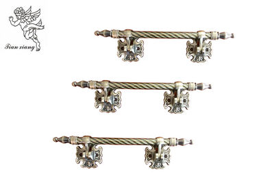 Estilo de bronze antigo de Zamak Decoratio Europa do punho do caixão do metal com o tubo de aço da torção