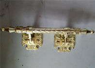 Hardware do caixão do tamanho padrão, punhos de bronze antigos do caixão da decoração da cor