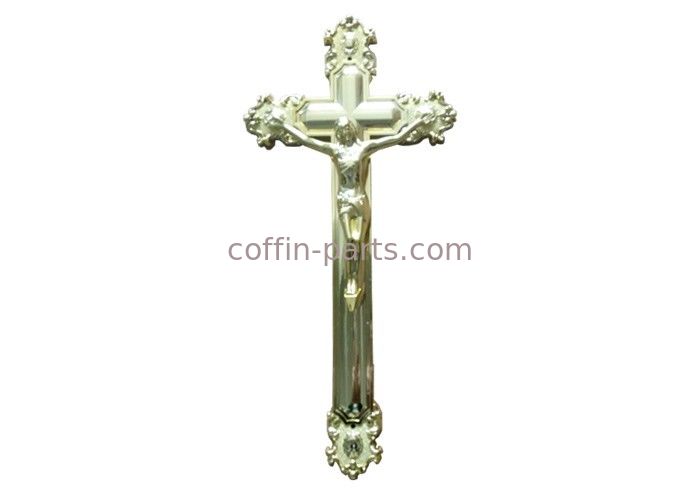Crucifixo decorativo do caixão de Jesus para o × fúnebre 20,8 Cm do tamanho 44,8 da cor do ouro