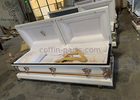 Premium Metallic Coffin Rectangle Metal Design For Funeral Professionals