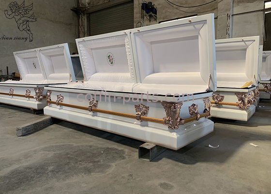 Premium Metallic Coffin Rectangle Metal Design For Funeral Professionals