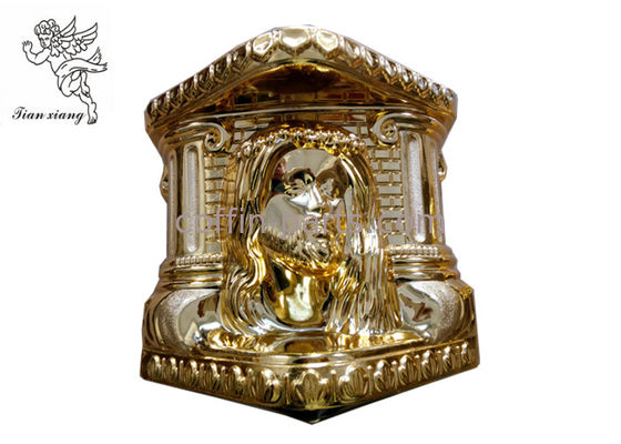Funeral Christ Pattern Coffin Ornaments , Funeral Products PP Recycle Materials