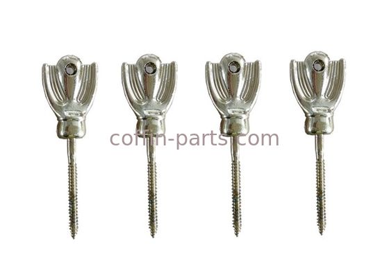 Casket Fastening Silver Screw In Coffin , Customized Coffin Ornaments