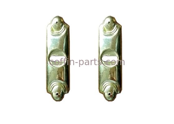 Pale Gold Long Coffin Accessories Bracket , Casket Accessories Suppliers