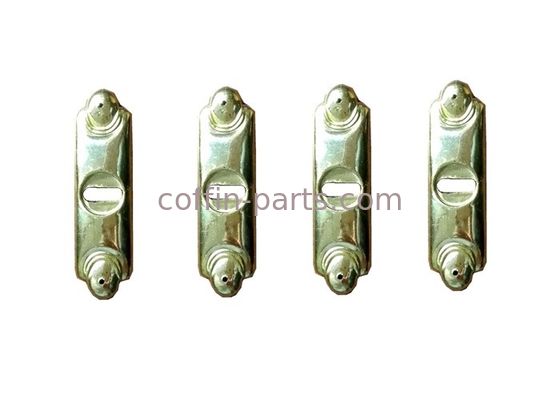 Pale Gold Long Coffin Accessories Bracket , Casket Accessories Suppliers