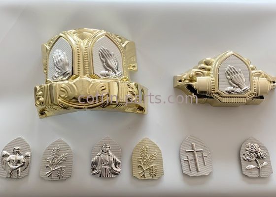 Gold Silver Color Casket Hardware Kit PP ABS Plastic