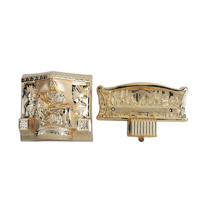 Casket Cross 37×13.7cm Gold Color PP Material Coffin Cross Crucifix