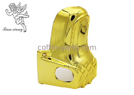 O caixão da prata do material plástico do ABS encurrala o hardware do caixão com barras de metal