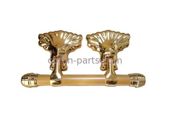 Material plástico africano do ABS do estilo do punho adulto pálido do balanço do caixão do ouro/PP