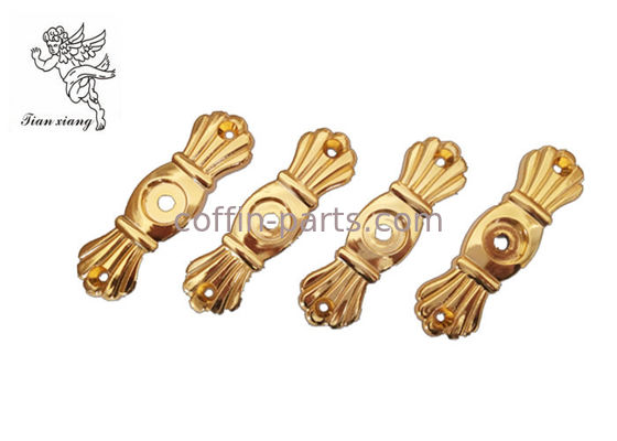 Caixão fúnebre HardwareBracket do ouro que combina com o parafuso, fornecedores do hardware do caixão