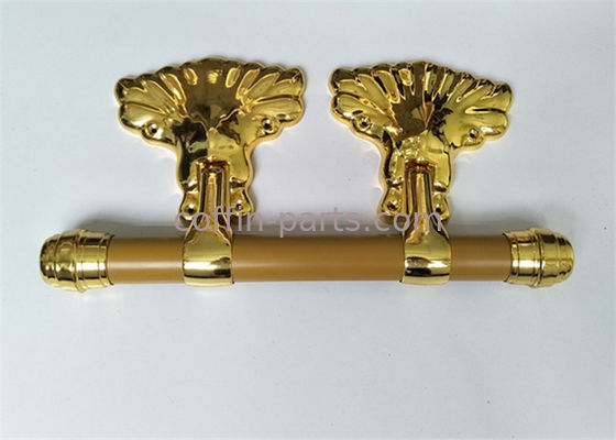Material plástico africano do ABS do estilo do punho adulto pálido do balanço do caixão do ouro/PP