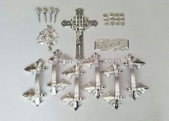 O caixão plástico da decoração fúnebre segura a cor do ouro dos grupos, a de prata e a de cobre